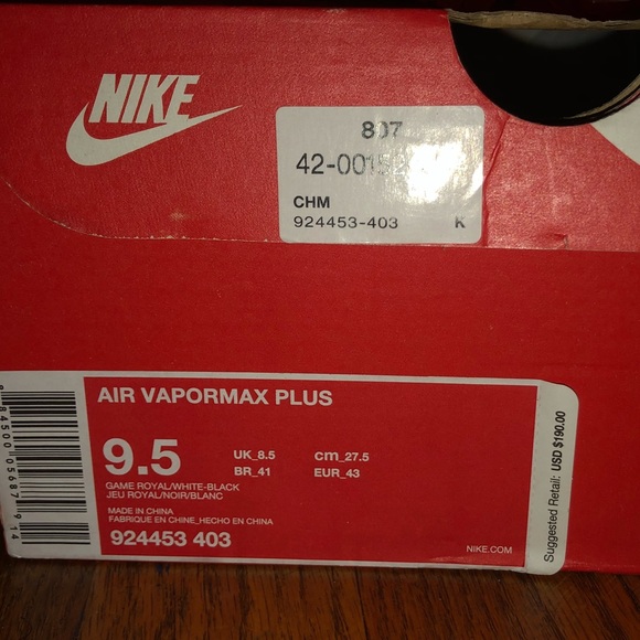 Nike Vapormax Plus 🔵🔶 - Picture 5 of 6